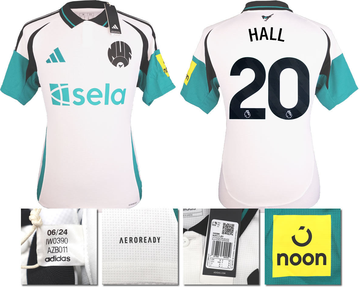 BNWT 2024 2025 NEWCASTLE UNITED 3RD SHIRT HALL 20 MEN'S