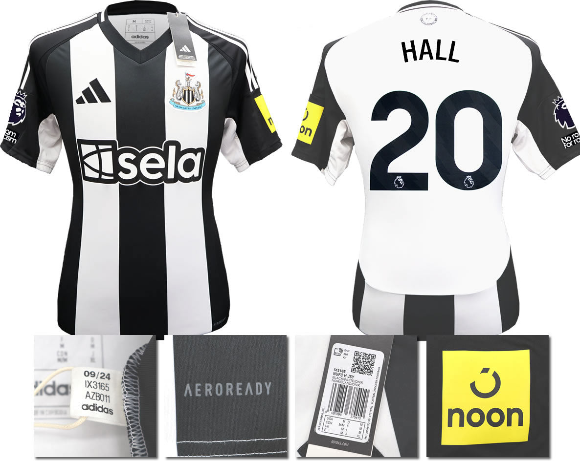 BNWT 2024 2025 NEWCASTLE UNITED HOME SHIRT HALL 20 MEN'S