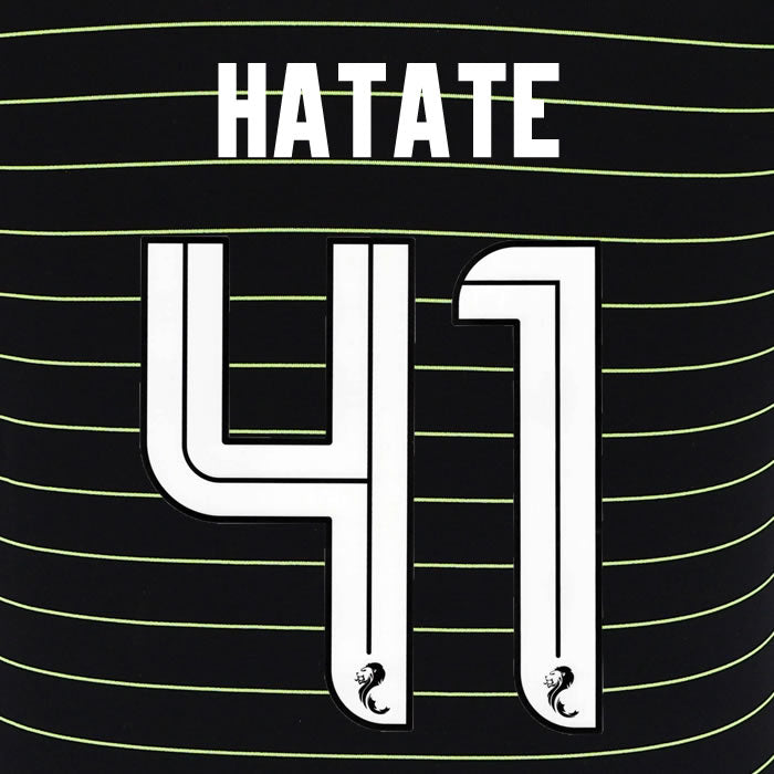 2025 2026 Celtic HATATE 41 WHITE AWAY OFFICIAL PLAYER SIZE NAMESET
