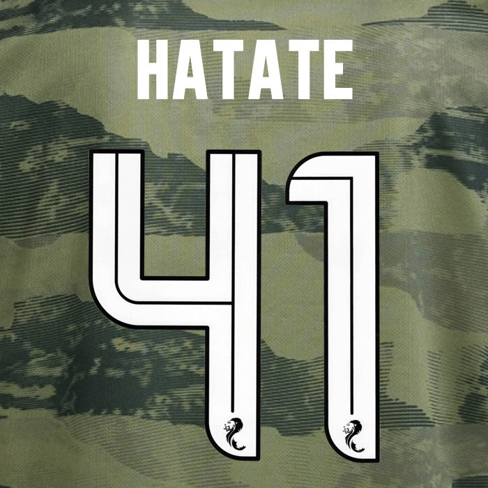 2024 2025 Celtic HATATE 41 WHITE 3RD OFFICIAL PLAYER SIZE NAMESET