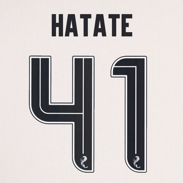 2025 2026 Celtic HATATE 41 WHITE 3RD OFFICIAL PLAYER SIZE NAMESET