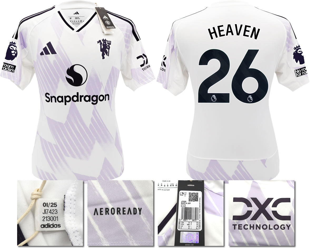 BNWT 2025 2026 MANCHESTER UNITED ADIDAS AWAY SHIRT HEAVEN 26 MEN'S