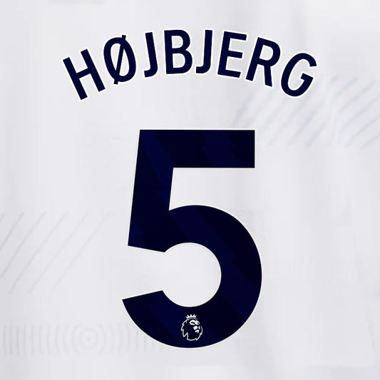 2023 2024 OFFICIAL TOTTENHAM HOTSPUR HØJBJERG 5 HOME PLAYER SIZE NAME SET