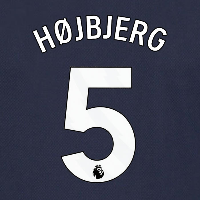 2023 2024 OFFICIAL TOTTENHAM HOTSPUR HØJBJERG 5 AWAY PLAYER SIZE NAME SET