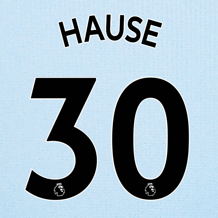 2019 2020 ASTON VILLA HAUSE 30 WHITE AWAY OFFICIAL PLAYER SIZE NAME SET