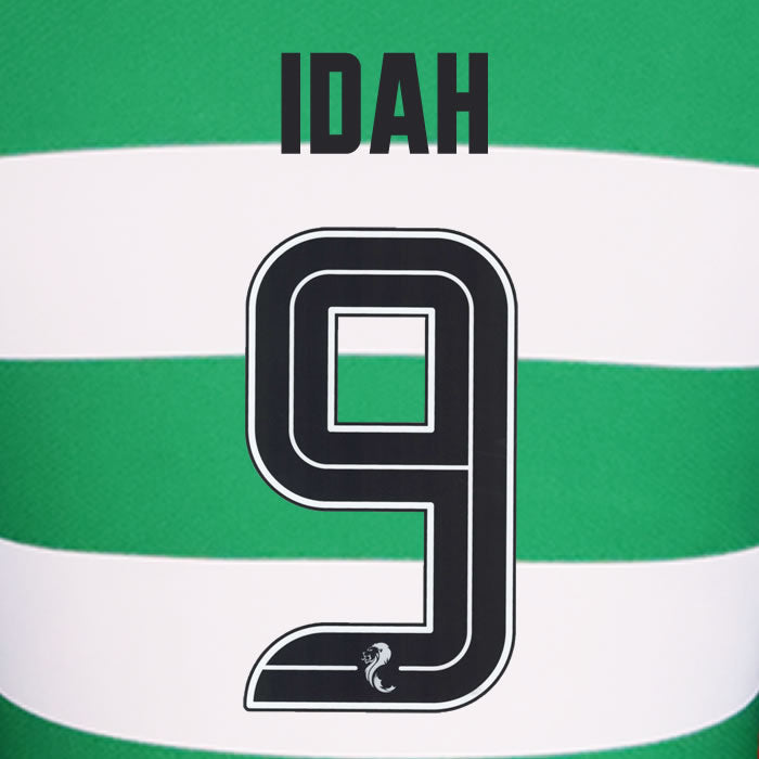 2024 2025 Celtic IDAH 9 WHITE HOME OFFICIAL PLAYER SIZE NAMESET