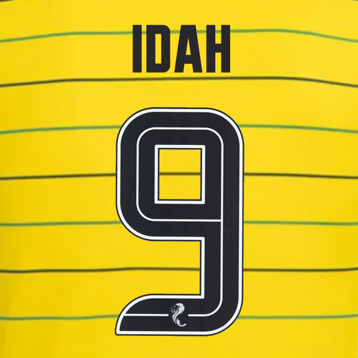 2024 2025 Celtic IDAH 9 WHITE AWAY OFFICIAL PLAYER SIZE NAMESET