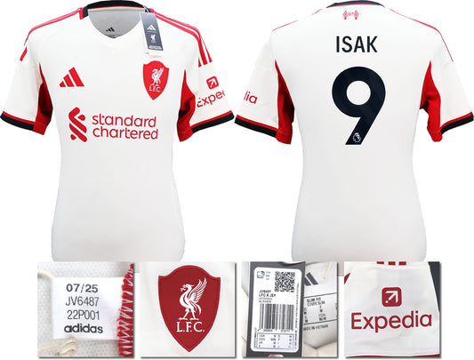 BNWT 2025 2026 LIVERPOOL AWAY SHIRT ISAK 9 MEN'S