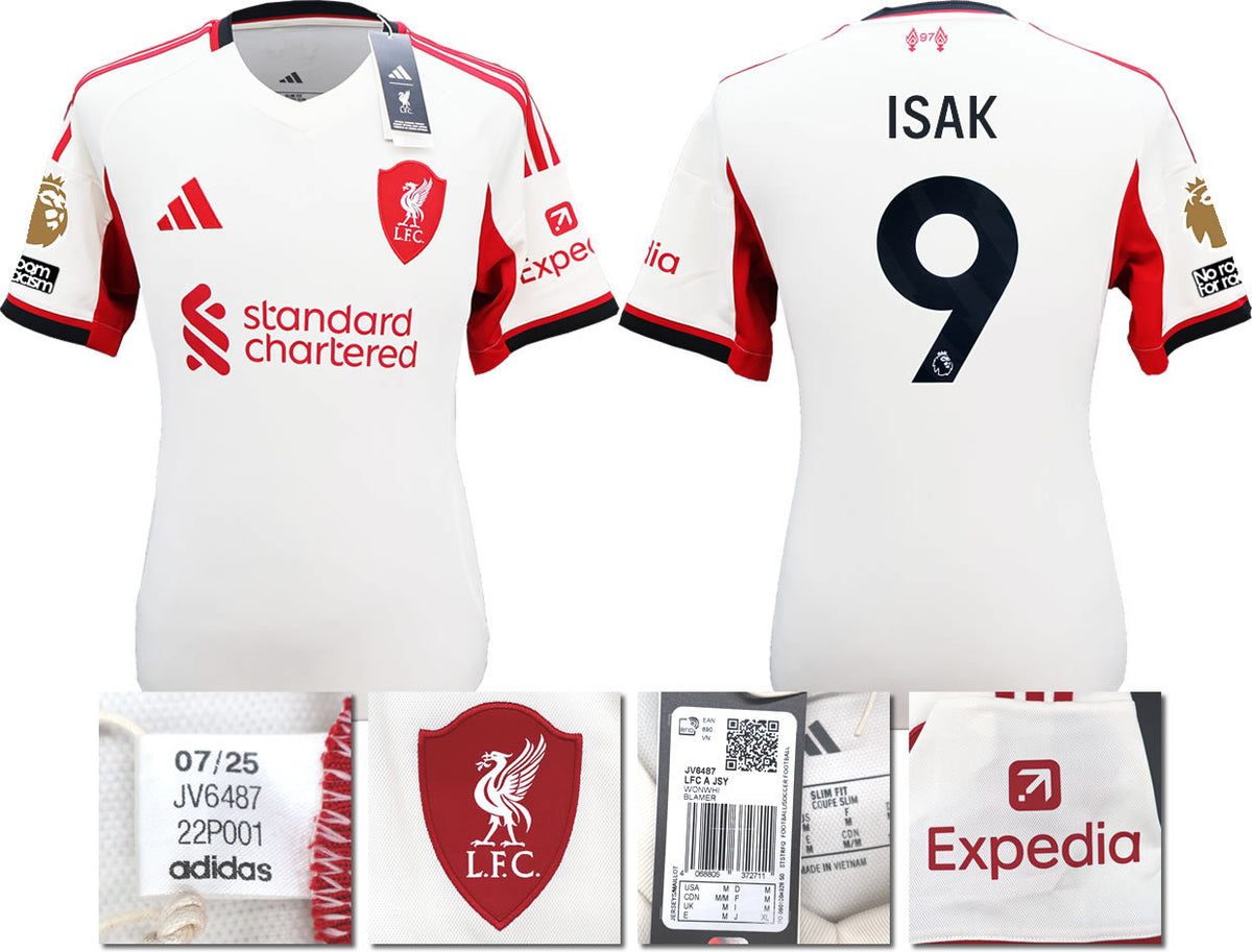 BNWT 2025 2026 LIVERPOOL AWAY SHIRT ISAK 9 MEN'S