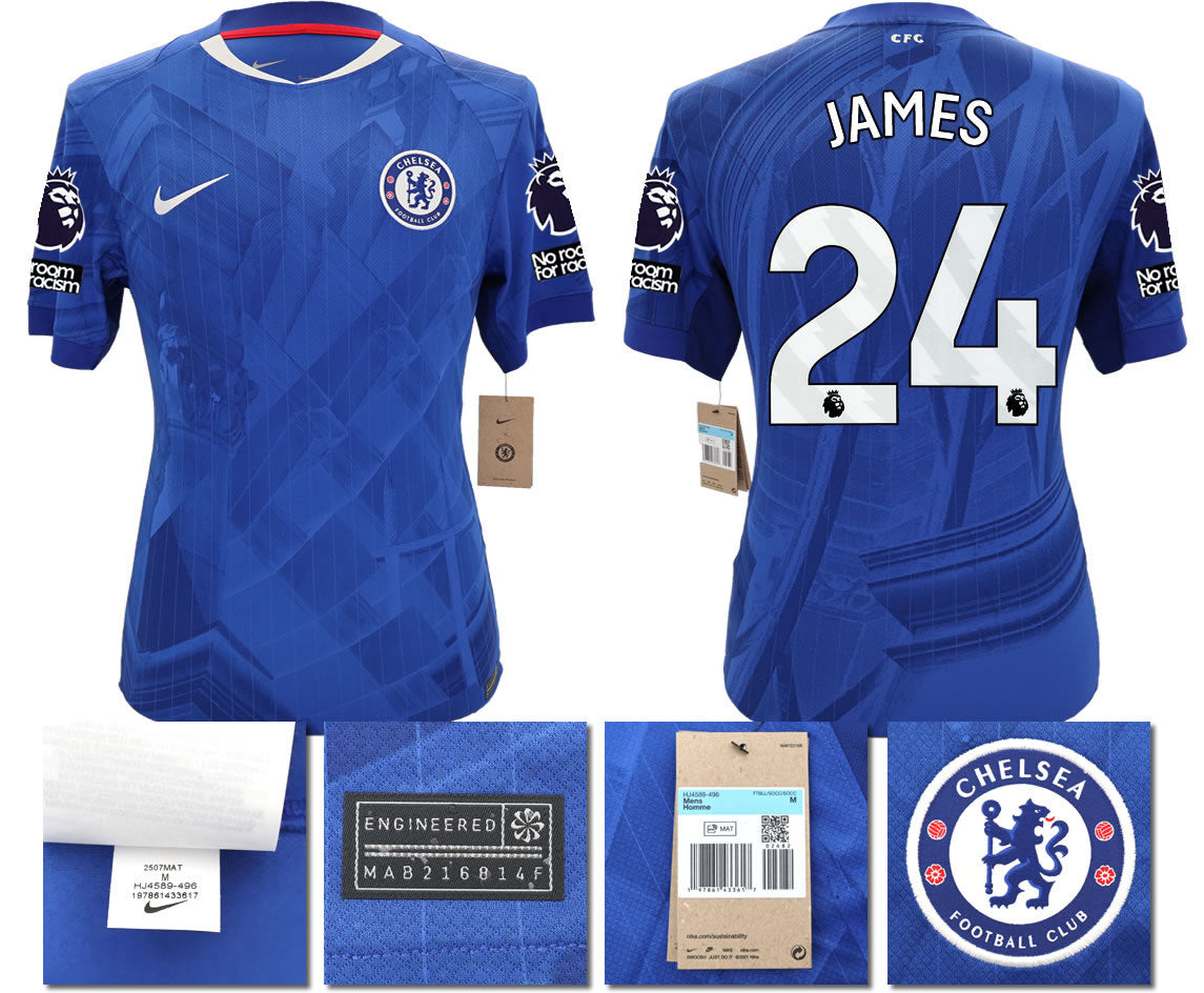 BNWT 2025 2026 CHELSEA NIKE HOME JAMES 24 FOOTBALL SHIRT MEN'S