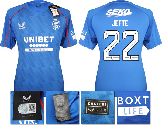 BNWT 2024/25 RANGERS FC HOME SHIRT JEFTÉ 22