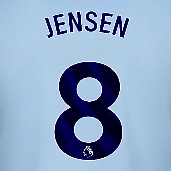 2025 2026 BRENTFORD JENSEN 8 BLACK 3RD PLAYER SIZE NAME SET