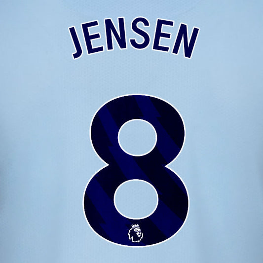 2025 2026 BRENTFORD JENSEN 8 BLACK 3RD PLAYER SIZE NAME SET