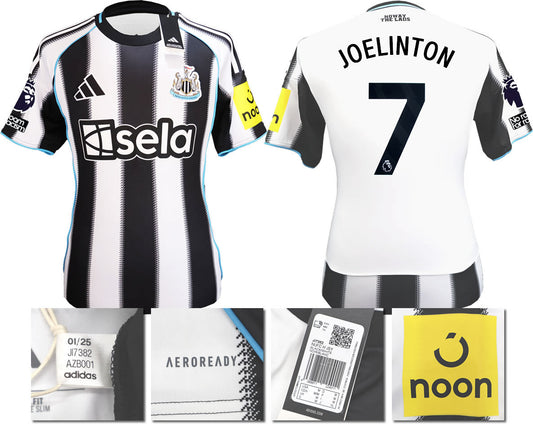 BNWT 2025 2026 NEWCASTLE UNITED HOME SHIRT JOELINTON 7 MEN'S