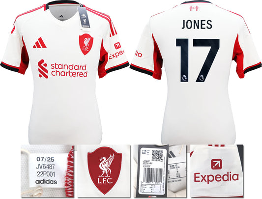 BNWT 2025 2026 LIVERPOOL AWAY SHIRT JONES 17 MEN'S