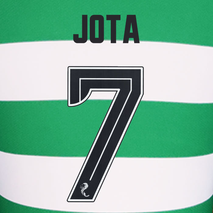 2024 2025 Celtic JOTA 7 WHITE HOME OFFICIAL PLAYER SIZE NAMESET