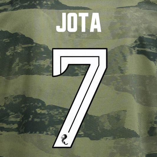 2024 2025 Celtic JOTA 7 WHITE 3RD OFFICIAL PLAYER SIZE NAMESET