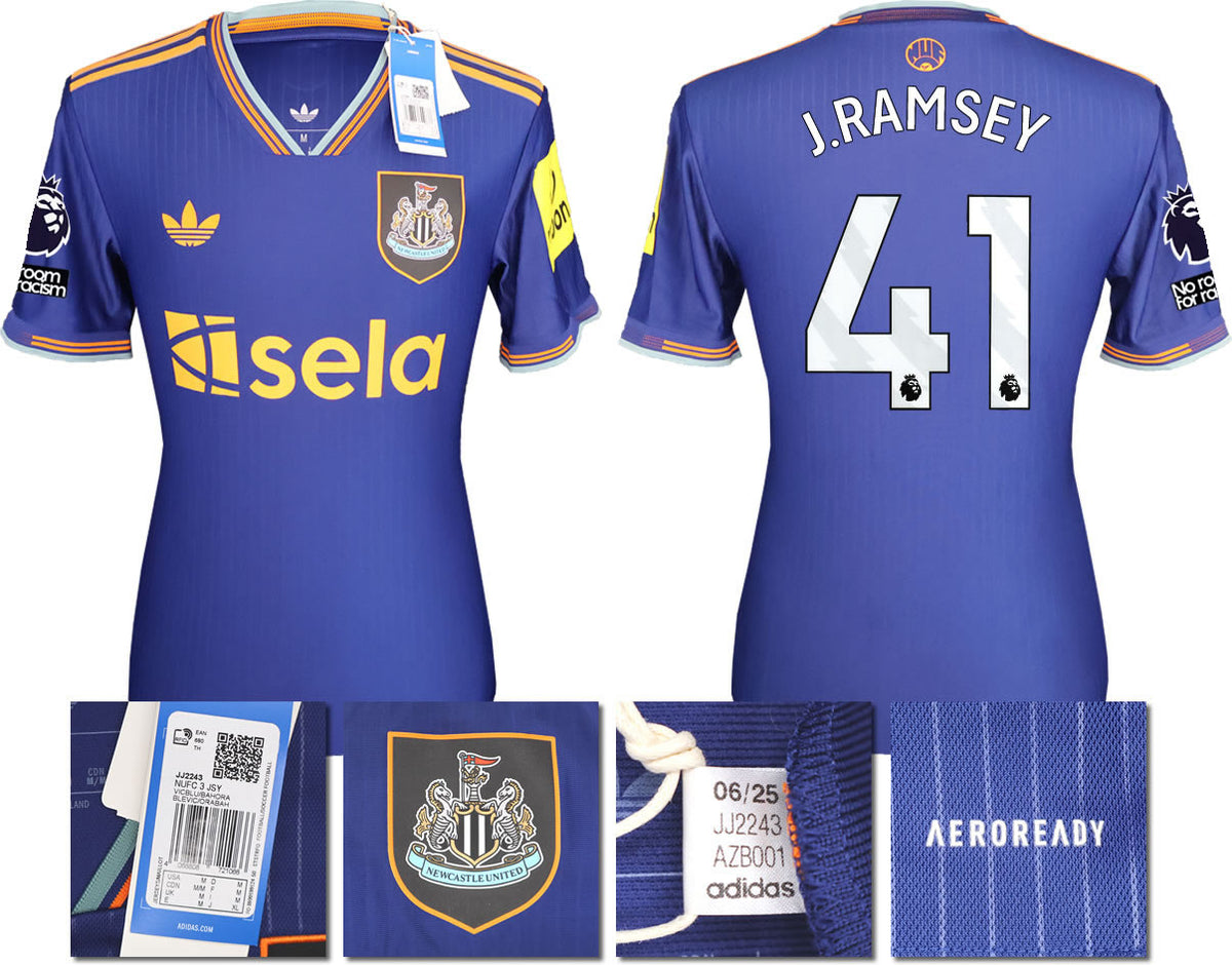 BNWT 2025/2026 Newcastle United FC adidas RAMSEY 41 3rd Shirt
