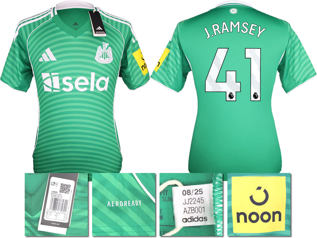 BNWT 2025 2026 NEWCASTLE UNITED AWAY SHIRT RAMSEY 41 MEN'S