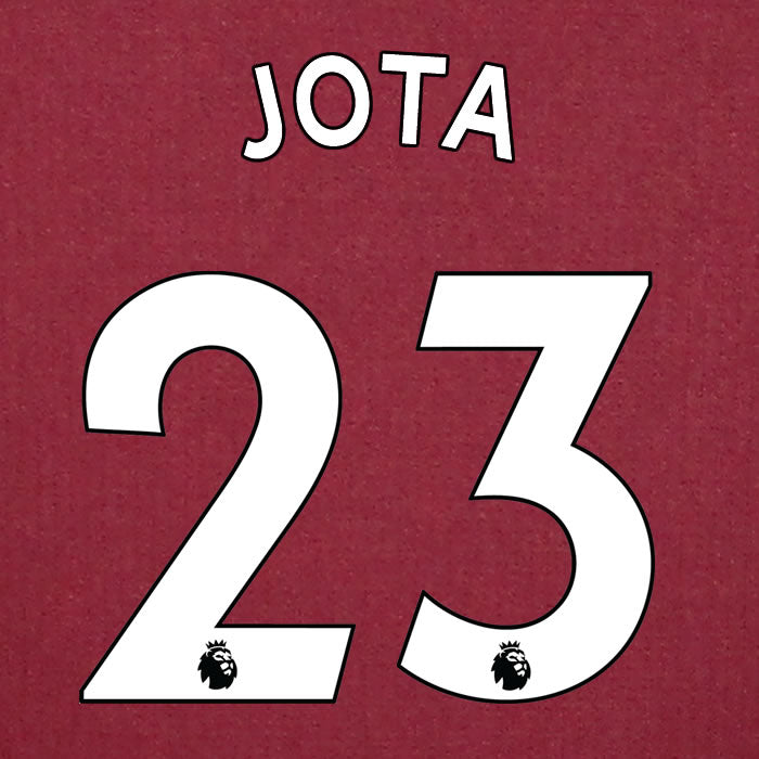 2019 2020 ASTON VILLA JOTA 23 WHITE HOME OFFICIAL PLAYER SIZE NAME SET