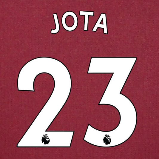2019 2020 ASTON VILLA JOTA 23 WHITE HOME OFFICIAL PLAYER SIZE NAME SET