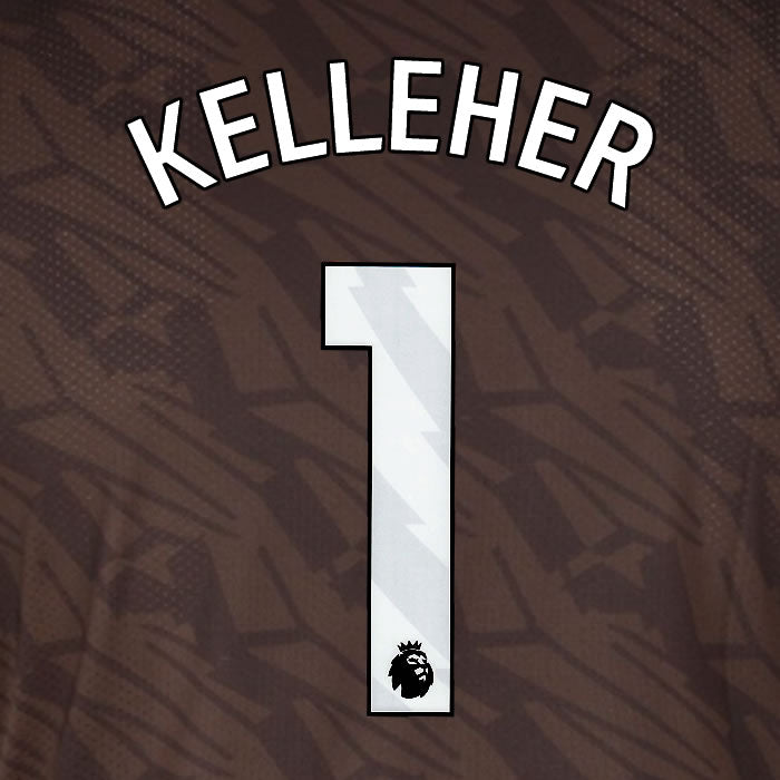 2025 2026 BRENTFORD KELLEHER 1 WHITE AWAY PLAYER SIZE NAME SET