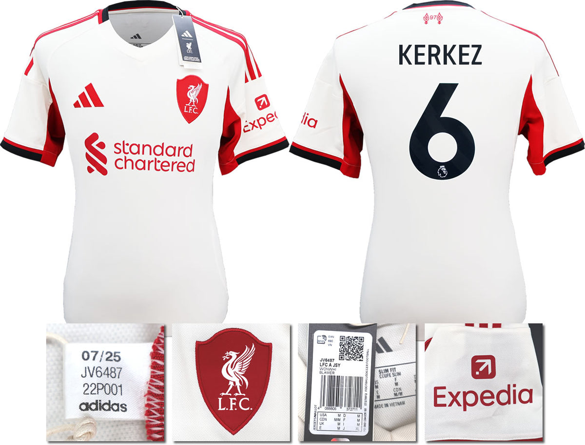 BNWT 2025 2026 LIVERPOOL AWAY SHIRT KERKEZ 6 MEN'S