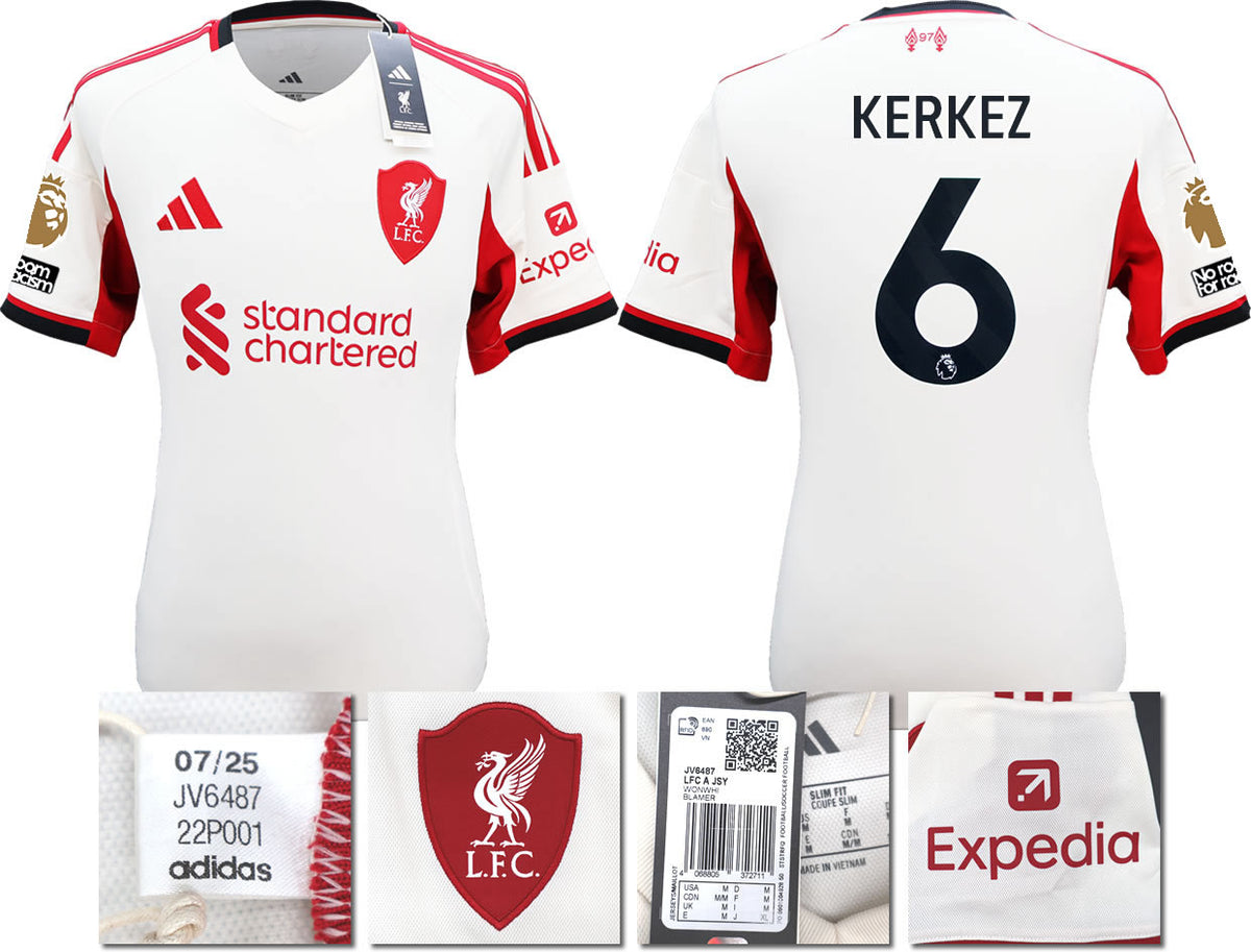 BNWT 2025 2026 LIVERPOOL AWAY SHIRT KERKEZ 6 MEN'S