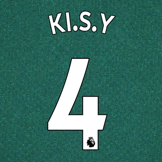 2019 2020 NEWCASTLE UNITED KI S. Y. 4 WHITE AWAY OFFICIAL PLAYER SIZE NAME SET