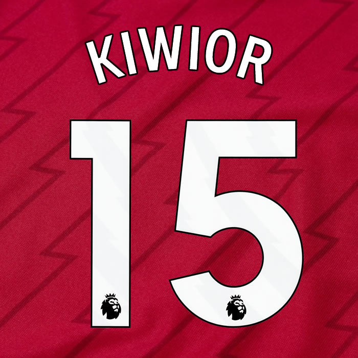 2023 2024 OFFICIAL ARSENAL KIWIOR 15 HOME PLAYER SIZE NAME SET