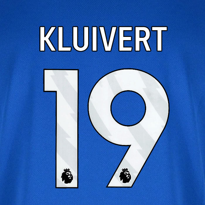 2025 2026 BOURNEMOUTH KLUIVERT 19 WHITE AWAY PLAYER SIZE NAME SET
