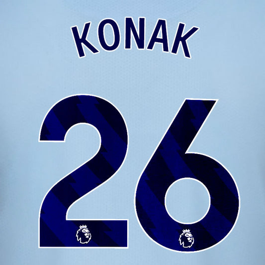 2025 2026 BRENTFORD KONAK 26 BLACK 3RD PLAYER SIZE NAME SET
