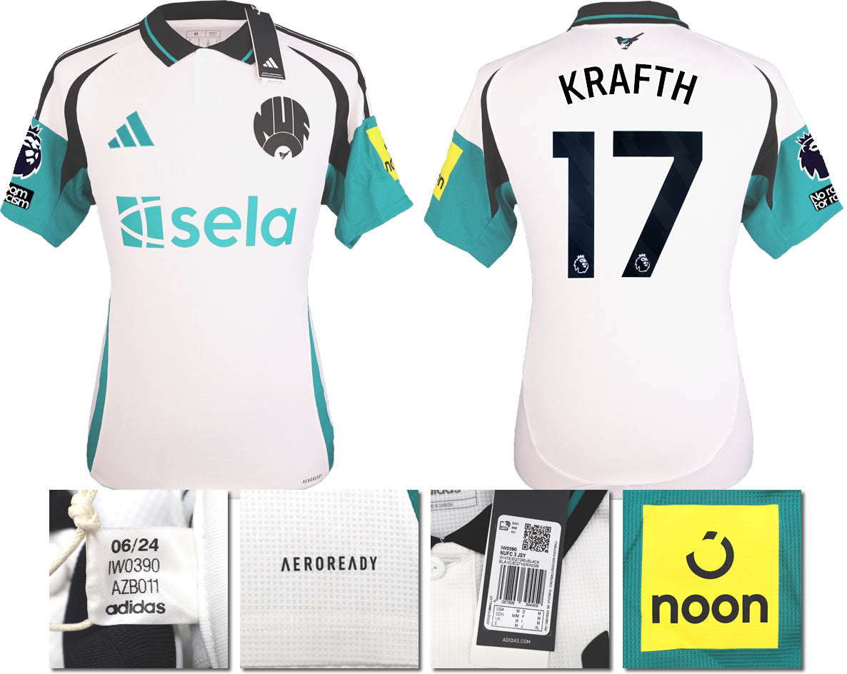 BNWT 2024 2025 NEWCASTLE UNITED 3RD SHIRT KRAFTH 17 MEN'S