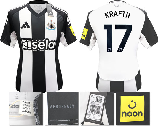 BNWT 2024 2025 NEWCASTLE UNITED HOME SHIRT KRAFTH 17 MEN'S