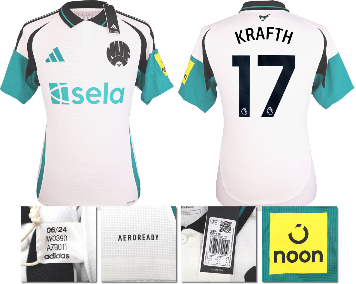 BNWT 2024 2025 NEWCASTLE UNITED 3RD SHIRT KRAFTH 17 MEN'S