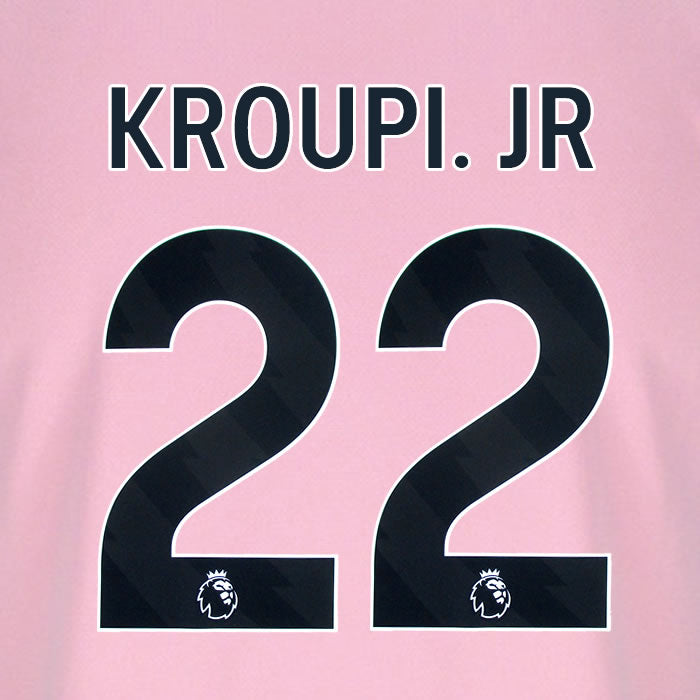 2025 2026 BOURNEMOUTH KROUPI 22 BLACK 3RD PLAYER SIZE NAME SET