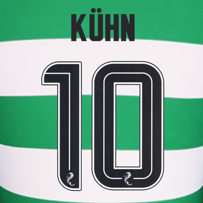 2024 2025 Celtic KÜHN 10 WHITE HOME OFFICIAL PLAYER SIZE NAMESET