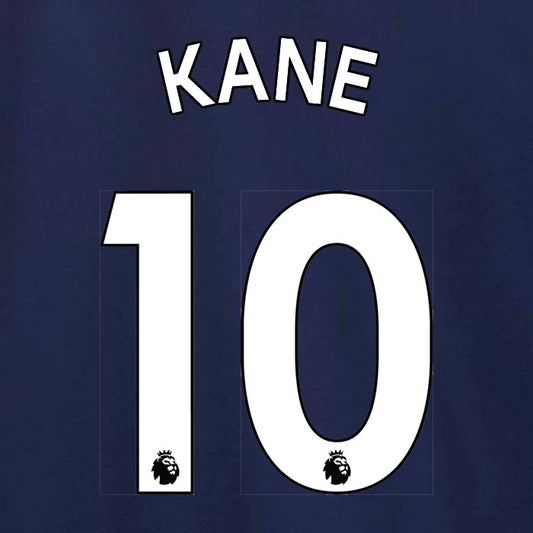 2019 2020 TOTTENHAM HOTSPUR KANE 10 WHITE AWAY OFFICIAL PLAYER SIZE NAME SET