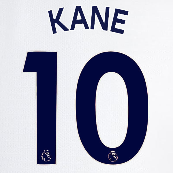 2019 2020 TOTTENHAM HOTSPUR KANE 10 WHITE HOME OFFICIAL PLAYER SIZE NAME SET