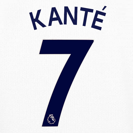 2019 2020 CHELSEA KANTÉ 7 WHITE AWAY OFFICIAL PLAYER SIZE NAME SET