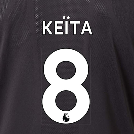 2019 2020 LIVERPOOL KEÏTA 8 WHITE AWAY OFFICIAL PLAYER SIZE NAME SET
