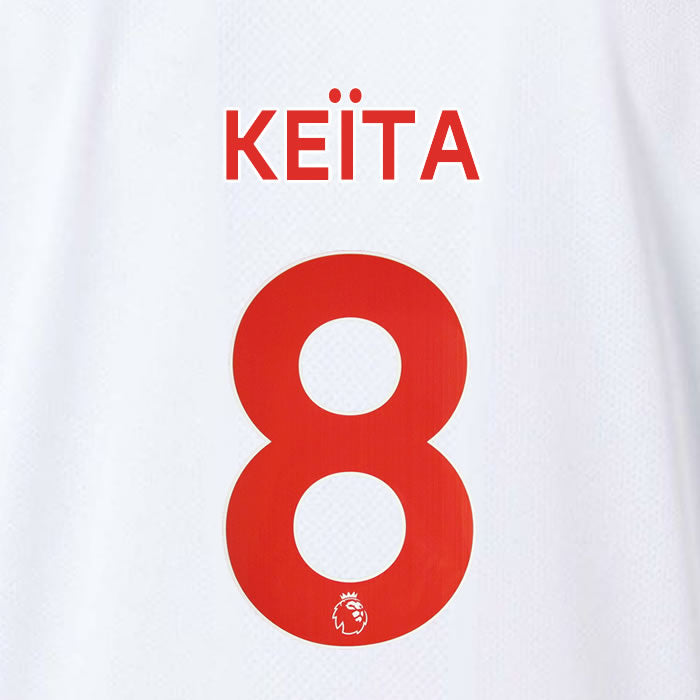 2019 2020 LIVERPOOL KEÏTA 8 WHITE 3RD OFFICIAL PLAYER SIZE NAME SET
