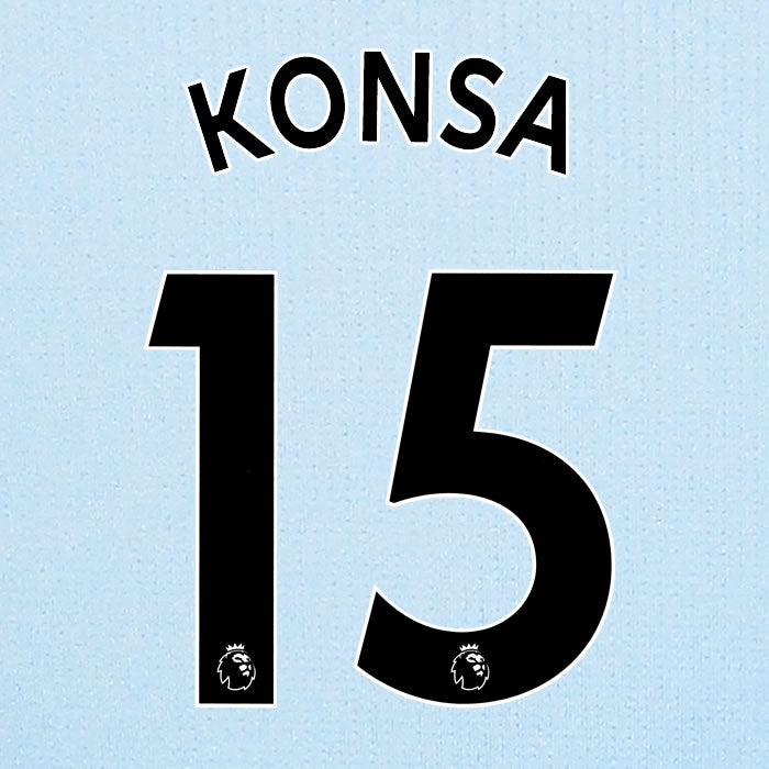 2019 2020 ASTON VILLA KONSA 15 WHITE AWAY OFFICIAL PLAYER SIZE NAME SET