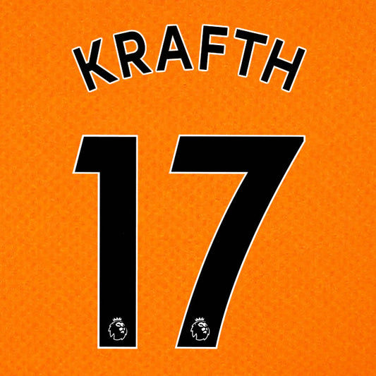 2019 2020 NEWCASTLE UNITED CRAFT 17 WHITE 3RD OFFICIAL PLAYER SIZE NAME SET