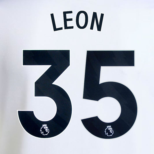 2025 2026 MANCHESTER UNITED LEÓN 35 AWAY BLACK PLAYER SIZE NAMESET