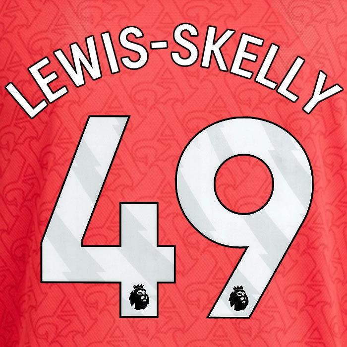 2025 2026 ARSENAL LEWIS SKELLY 49 WHITE HOME OFFICIAL PLAYER SIZE NAMESET