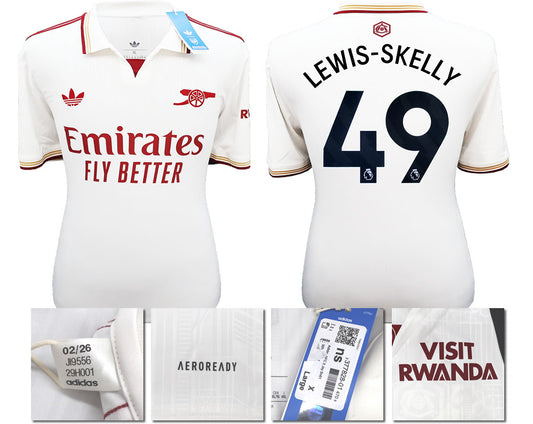 BNWT 2025/2026 ARSENAL F.C. ADIDAS 3RD SHIRT LEWIS - SKELLY 49