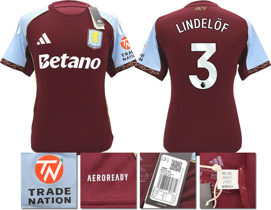 BNWT 2025/26 ASTON VILLA FC HOME SHIRT LINDELÖF 3
