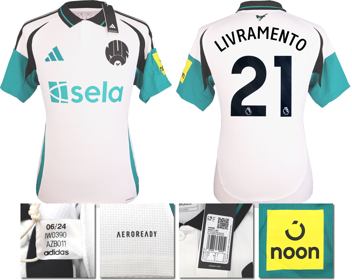 BNWT 2024 2025 NEWCASTLE UNITED 3RD SHIRT LIVRAMENTO 21 MEN'S