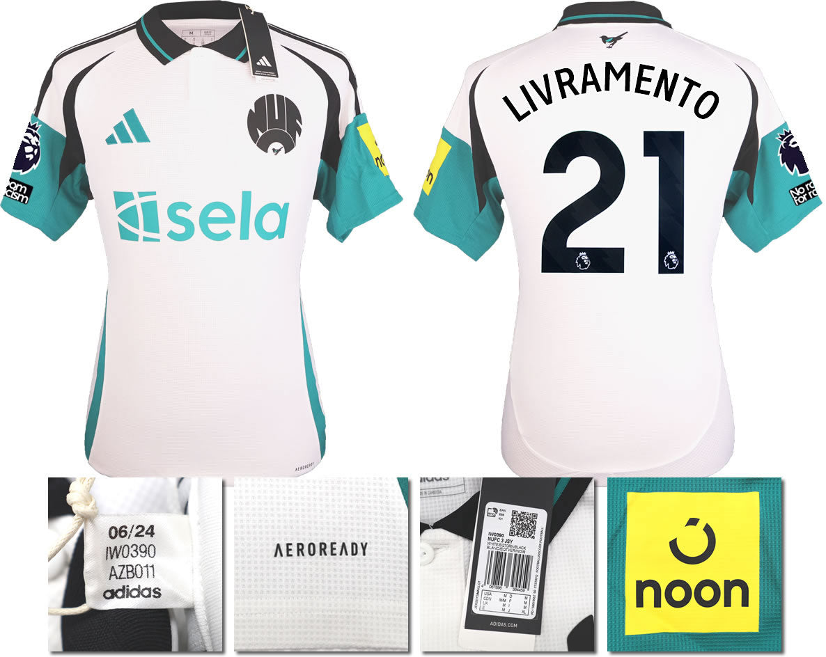 BNWT 2024 2025 NEWCASTLE UNITED 3RD SHIRT LIVRAMENTO 21 MEN'S